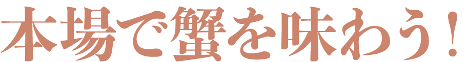 蟹シーズン